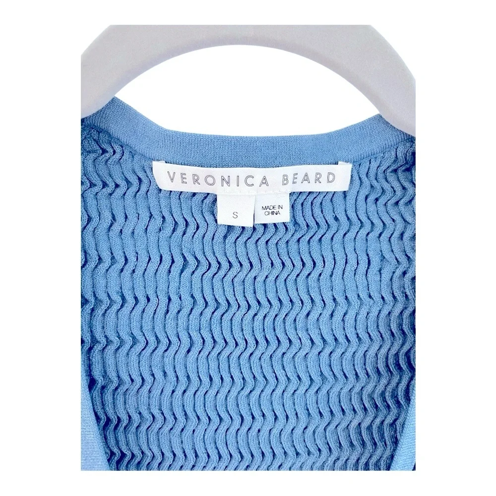 Veronica Beard Sky Blue V-Neck Tank Top - Picture 6 of 9